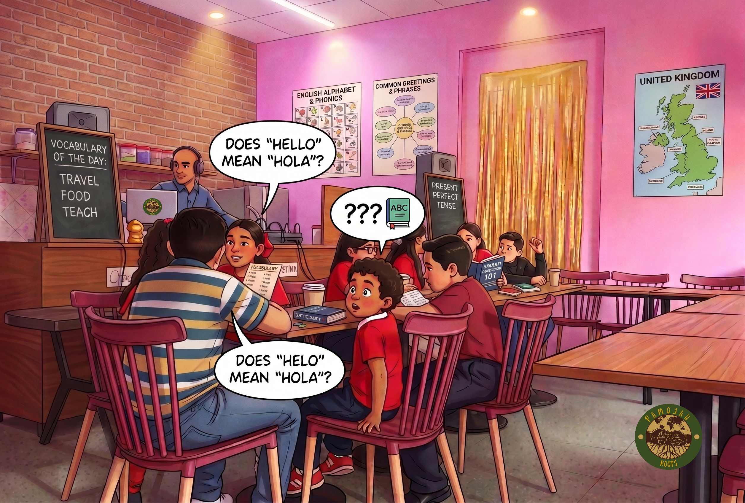 English class in action