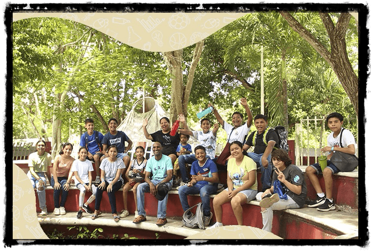 Estudiantes al aire libre